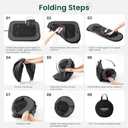 Love's cabin Pet Puppy Dog Playpen, Small Dog Tent Crates Cage Indoor/Outdoor, Portable Exercise Playpen for Cat, Foldable Pop Up Dog Kennel Playpen with Carring Case (S, Grey)