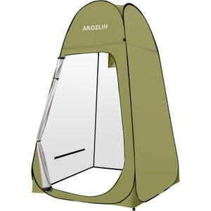 AKOZLIN Portable Pop Up Shower Tent Instant Privacy Dressing Changing Tent Outdoor Shower Room Camp Toilet Tent