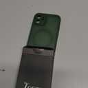 TOCOL for iPhone 12 Case, Compatible with Magsafe, Full Camera Protection, Built-in Magnetic Ring, Translucent Matte Phone Case for iPhone 12 6.1 inch (Alpine Green)