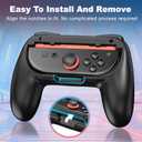 GammeefyPro for Switch 2 Joy-Con Grip (2025), Switch 2 Controller Grips for Nintendo Switch 2 Joy-Con, Ergonomic Anti-Slip Hand Grip, Switch 2 Comfort Accessories, 2 Pack (Black)