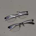 2 Pack Mens Premium Bifocal Reading Glasses, TR90 Temples Blue Light Blocking Near/Far Dual-use Computer Readers Anti UV/Eye Strain Quality Half Frame Eyeglasses for Men, 2x