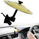 Car Cymbal, Car Cymbal Air Vent, Mini Drum Crash Cymbal For Car Vent, Suitable For All Types Of Vehicles (Gold)