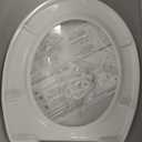 Toilet Seat Round Soft Close16.5'', Toilet Lid Slow Close Quiet No Slam, Easy Installation & ReleaseSafe PP Material Easy Clean, Comfortable Ergonomic Design, 2 Years Support, White Plastic