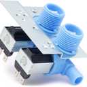 YUXIVCNE WH13X10023 Washer Water Inlet Valve Replacement for GE Electric Washing Machine Replace PS1019151 AH1019151 AP3884039 EA1019151 1168712, Blue 1 Pcs