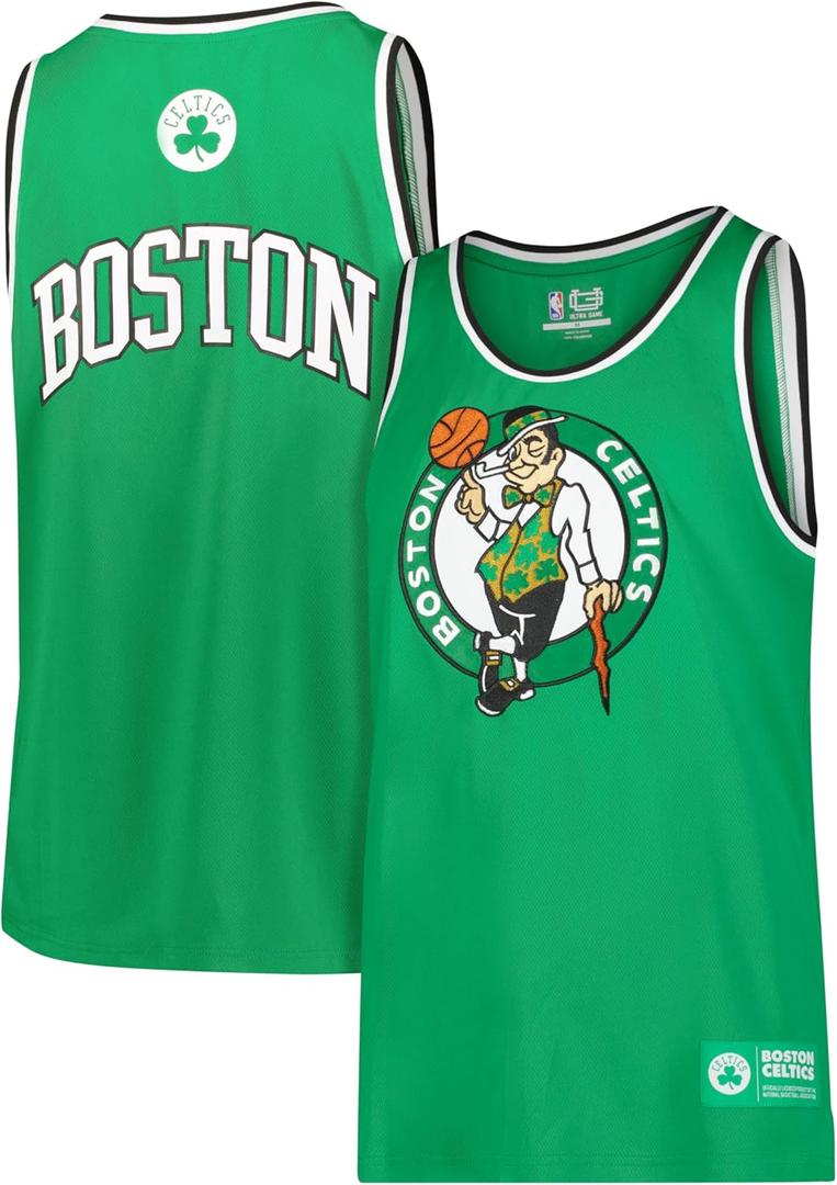 Ultra Game Men's NBA Official Super Soft Jersey Tank Top Muscle T-Shirt L