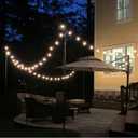 EXCELLO GLOBAL PRODUCTS Bistro String Light Poles - 2 Pack - Extends to 10 Feet - Universal Mounting Options Included