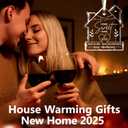 2 x NewEleven House Warming Gifts, New Home Ornament 2025, Dream Home Gift Ideas Decor - Welcome Home Gifts, Housewarming Gift New Home, Best Housewarming Presents 2025 - Glass Ornament