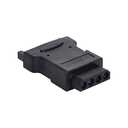 cablecc 15Pin SATA Male Power Cable to Molex 4-pin IDE Hard Disk Drive Power Adapter