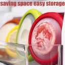 Winb Set of 4 Reusable Fruit and Veggie Savers - Ideal for Avocados, Tomatoes, Apples, Garlic, Onions, and More