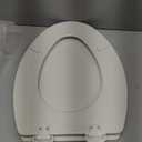 Bemis 1500EC Durable Wood Toilet Seat with Easy Clean Hinges, Made in USA, Elongated, Biscuit