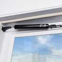 Wright Products Pneumatic Storm Door Closer  Adjustable, Smooth-Closing with Hold-Open Washer (Transitional, Black) (One Size)