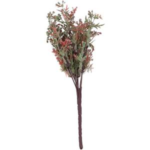 Sunnyskar Plastic Artificial Plants Green Grass Plastic Flower Plant Wedding Home Decoration Table Decors - (Color: Red)