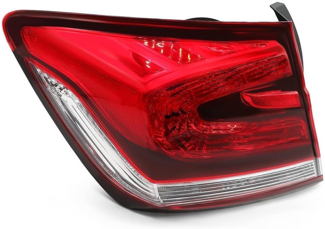 Outer Tail Light Assembly Left Side Compatible with Civic 4-Door Sedan 2013 2014 2015 Taillight Rear Lamp Driver HO2804102 33550TR0A51