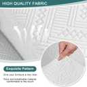 Ruaozz Recliner Sofa Covers Recliner Chair Covers Couch Covers for Reclining Couches with Pockets Washable Furniture Protector with Elastic Bottom (3 Seater, Ivory)