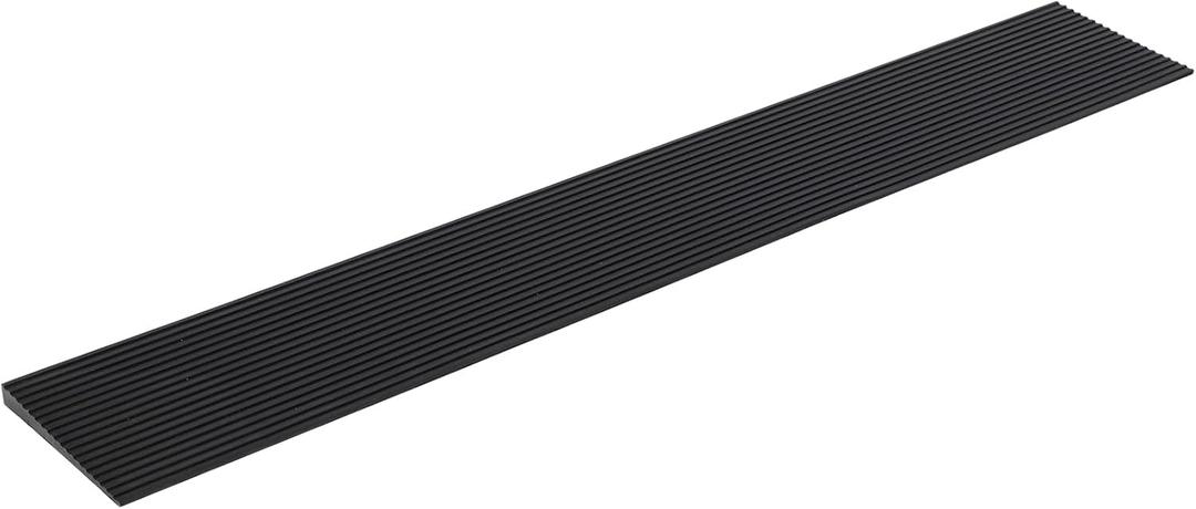Threshold Ramp 0.6" Rise, 35.4" Wide Non-Slip Rubber Door Entry Ramp Doorways Driveways Bathroom Raised Landings for Wheelchairs, Scooters, Walkers and Power Chairs
