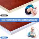 Cabinet Door Edge Protectors, 3/4" Self Adhesive Rubber Edge Guard, Protect Kitchen & Drawer Fronts, Edge Protectors for Drawers, Cabinets, Counter Tops, Desks and Shelves, White, 10Ft