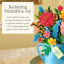 Freshcut Paper Mothers Day Sprinkle of Sunshine Pop-Up Card 12 Inch Life-Sized 3D Flower Bouquet for Mom, Unique Mothers Day Gift Idea, Greeting Card Includes Notecard and Envelope