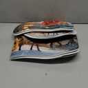 ArtSocket Christmas Bathroom Rugs and Mats Sets 3 Piece, Santa Claus Christmas Sleigh Bathroom Rugs Non Slip, Winter Absorbent Microfiber Memory Foam Bath Mat Machine Washable Floor Mats