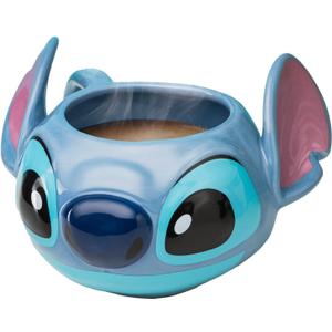 Disney Lilo and Stitch Officially Licensed Oversized Coffee Mug, Heat Resistant Disney Character Novelty Gift and Keepsake Tea Cup | Paladone