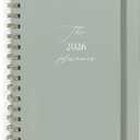 2026 Planner - Weekly and Monthly Planner, January 2026 - December 2026, Hardcover, 2026 Calendar Planner Book with Tabs, Aesthetic, Perfect for Office Home School Supplies (Sage Green, A5 (Jan 2026-Dec 2026))