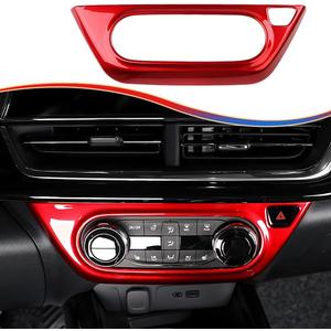 Center Contro A/C Vent Frame Trim, for Chevrolet Trax 2024 2025 2026 - ABS Wine Red Sport Interior Trim Accessories