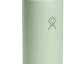 Hydro Flask Water Bottle - Insulated Stainless Steel - Wide Mouth Flex Straw Lid, Non Spill, Leakproof and Refillable in 24 Oz Aloe Green