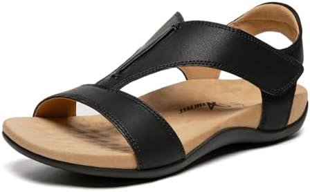 Athlefit Orthopedic Sandals for Women Comfortable Beach Orthotic Sandals with Arch Support, Size 10