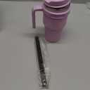 ALOUFEA 20 oz Insulated Coffee Mug Tumbler with Handle, Stainless Steel Travel Mug Tumbler with Lid and Straw, Double Wall Vacuum Leak Proof Ice Coffee Thermal Cup, Lavender