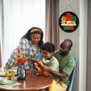 3D Juneteenth Freedom Day Door Sign,Juneteenth Wreaths for Front Door,African American Freedom Day Decor,Pride Black History Sign,June 1865 Independence Day Decor for Home Porch Yard