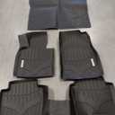 Rough Country All Weather Floor Mats for Ford Bronco 2-Door (2021-2025) - Non-Slip Waterproof Flexible Floor Mat, Front & Rear Set
