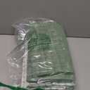 Homaxy Premium Cotton Kitchen Towels 16"x 28", Large Natural Ring Spun 390 GSM Dish Towels, Super Absorbent Terry Kitchen Hand Towels, Soft Tea Towel with Hanging Loop, Grass Green Check, 8 Pack