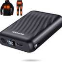 Heated Jacket Battery Pack - Power Bank with LED Display and 2 Adapter Cables for Wulcea, ULUSERN, Genovega, and Other Outdoor Heating Coat