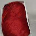 GIANNAY Red Curly Wig for Women - Long Wave Synthetic Lace Front Hair, Blood Colored, 24" (White Women)