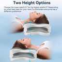 WENGTY Dreams Relief Pillow,Sleep Apnea Pillow w/Neck & Snoring Relief,Orthopedic & Ergonomic Contour Cervical Memory Foam Cooling Pillow for Side Sleepers,Medium Firm Support (Grey, Queen Size)