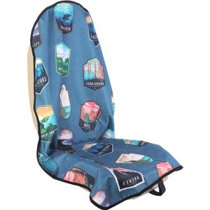 Car Seat Cover Protector Front Seats,for Gym Workout,Running,Swimming,Beach and Hiking,Waterproof Sweat Towel Bucket Seat Covers for Cars SUV Trucks (National Parks, 1Pcs)