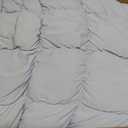 Mellow Puff Pillow Cooling Ice Silk Bed Pillow, Back & Stomach Sleepers | Fluffy Goose Down Alternative Fill, Hypoallergenic & Machine Washable Pillow for Side, Baby Blue, Lightweight Summer Quilt