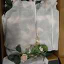 Ling's moment 41" Tall Ground Flowers for Wedding Decor, 2pcs Free Standing Artificial Flowers Arrangements, Aisle Chair Backdrop Decoration for Garden Arch Entryway Ceremony Reception, Blush & Cream