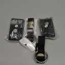 Gutsdoor 2-In-1 Travel Belt Luggage Strap - 4 Pack Add a Bag Luggage Strap, Over Handle Suitcases Belt, Adjustable Travel Accessory for Carry On Bag (Black)