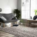 Garland Rug Rumba Indoor Floor Rug Area Rug Cinder Gray/Earth Tones 9 Ft. X 12 Ft. Modern Abstract Area Rug – Soft, Anti-Skid,Carpet for Living Room, Bedroom, Dining Room, Farmhouse, Nursery