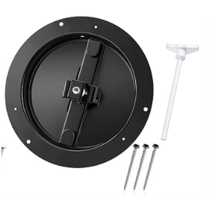 Round Vent Cover Ceiling Diffuser HVAC Vent Duct Cover Replacement with Steel Butterfly Damper