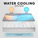Adamson B10 Gray Bed Cooling System - Twin 75 L x 39 W - Water Bed Cooler Ideal for Hot Sleepers - 100% Cotton Mattress Cooling Bed Pad for Night Sweats - 5-Year Assurance