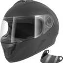Spark Adults Full Face Motorcycle Helmet for Street Bike - DOT Certified Motorcycle Helmets with Advanced Ventilation & Quick Release, Lightweight ABS Shell for Commuting & Touring