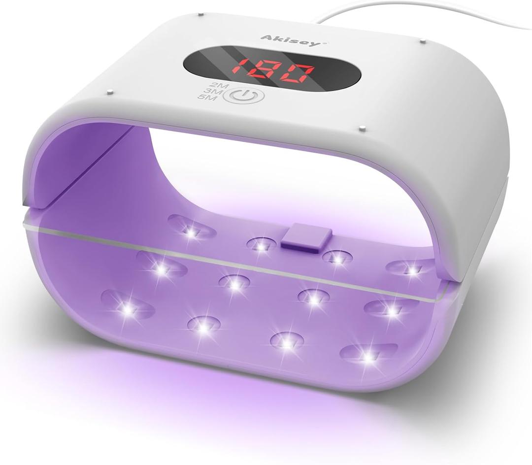 Akisey UV Light for Resin, Two Sided UV Resin Light with Adjustable Time Setting(2m, 3m, 5m), 36W Fast Curing Lamp for Molds DIY Craft Decor Jewelry Making, 2 Pack