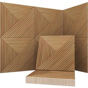 Soon Global Acoustical Wall Panels, 6-Piece 23.62 X 23.62 Inches Art Acoustic Panels, Decorative Acoustic Panels, Acoustic Wall Panels, Sound Absorbing Wall Art, Arcadian Vortex, 72 X 48 Inches