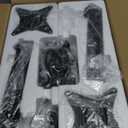 EVEO Premium Dual Monitor Mount 14"32” Dual Monitor Arm VESA Bracket Adjustable Height Gas Spring Dual Monitor Stand, Screen Full Motion Dual Monitor ArmComputer Monitor Stand for 2 Screens  Black