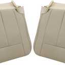 GXARTS Driver and Passenger Side Bottom Replacement Leather Seat Cover Tan Compatible with Ford Expedition 2007 2008 2009 2010 2011 2012 2013 2014
