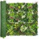 ODTORY Artificial Plant Wall Panels: 60"×120" UV-Anti Faux Grass Wall Backdrop Boxwood Ivy Fence Privacy Screen Fake Greenery Leaf Hedge for Outdoor,Indoor,Garden,Backyard and Home Decor