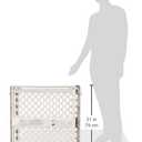 North States Pet Gate Iii Pressure Mounted White, Gray, 2 x 42 x 26"