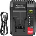 PCC692L 20V Fast Charger [for Black and Decker 20V Lithium Battery] & [Porter-Cable 20 Volt Battery], Compatible with LBXR20 LBX4020 LBXR2020 PCC681L PCC682L PCC680L PCC699L PCC685LP