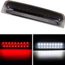 BORDAN For Dodge Ram Third Brake Light Stop Lamp Compatible For 2009-2017 Dodge Ram 1500 2010-2017 Dodge Ram 2500 3500 White & Red LED Brake Tail Light Assembly Smoke Lens